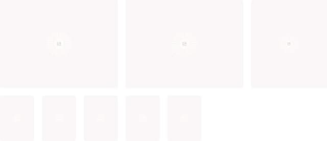 Thumbnail for prompt: Image gallery that combines horizontal and vertical images that make a square. Give me an example with three horizontal images and 5 vertical ones.