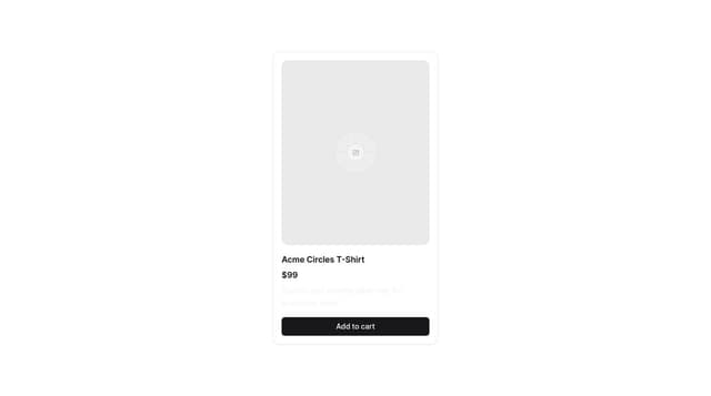 Thumbnail for prompt: make a product card for an ecommerce website using shadcn ui