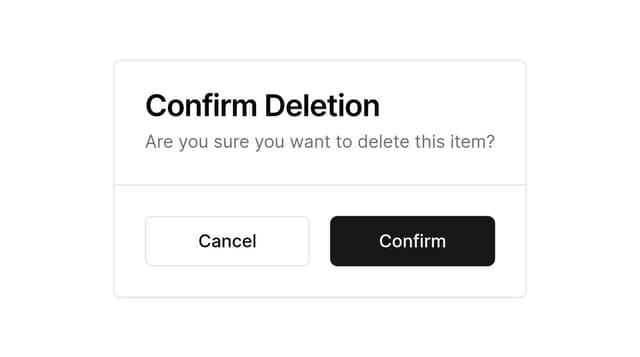 Thumbnail for prompt: delete confirmation modal