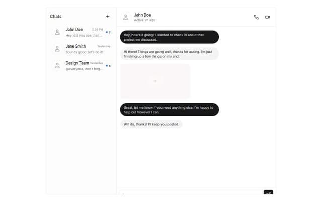 Thumbnail for prompt: Create an IM with single chats and group chats