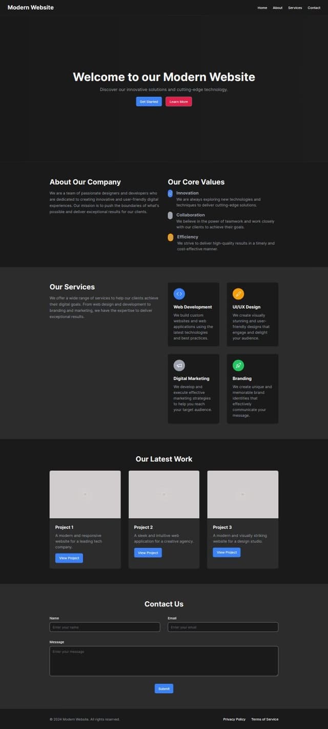 Thumbnail for prompt: A super modern looking website. super interactive, dotted grid background