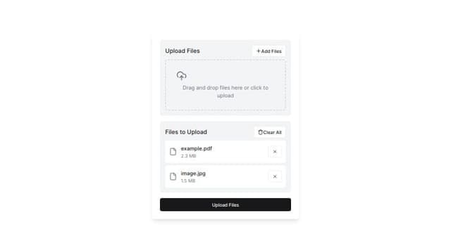 create a multi file upload component, this component should be able to ...