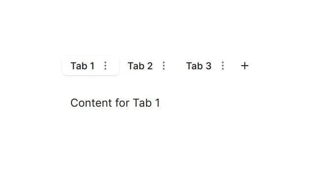 Thumbnail for prompt: tablist align left