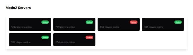 Thumbnail for prompt: metin2 game server list ui
