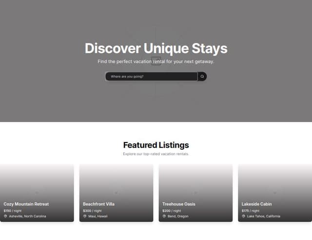Thumbnail for prompt: a copy of the site https://airbnb.com/, html and css included