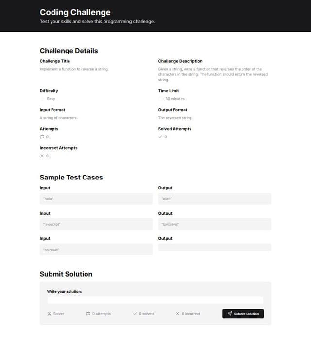 Thumbnail for prompt: add test case without result for send solution