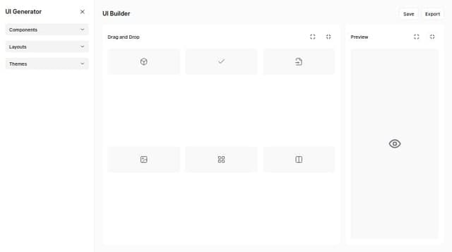 Thumbnail for prompt: generate a ui generator