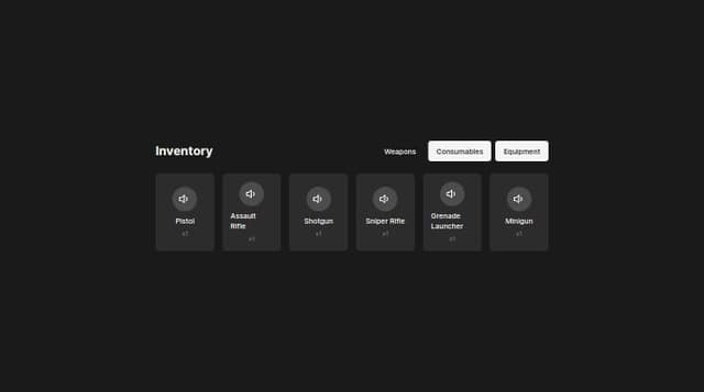 Thumbnail for prompt: Generate some ui for the GTA V style like an inventory for rp-based server