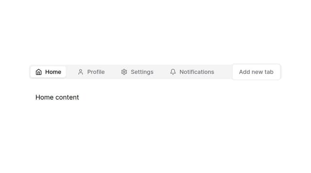 Thumbnail for prompt: align the add new tab button with the tab bar