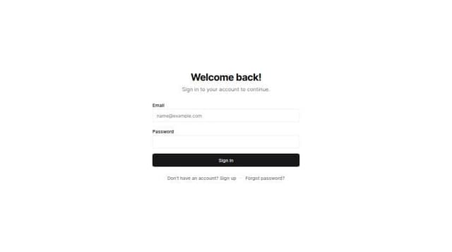 Thumbnail for prompt: Create a sign-in and sign-up page using shadcn/ui and aceternityui. Use Clerk for authentication