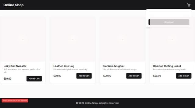 Thumbnail for prompt: Sellix.io type of shop full interactive products, price, images 