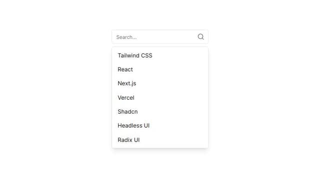 Thumbnail for prompt: a search bar with suggestions