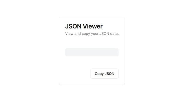 Thumbnail for prompt: A simple json viewer for stringify output
