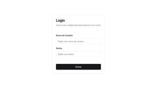 Thumbnail for prompt: faça uma tela de login