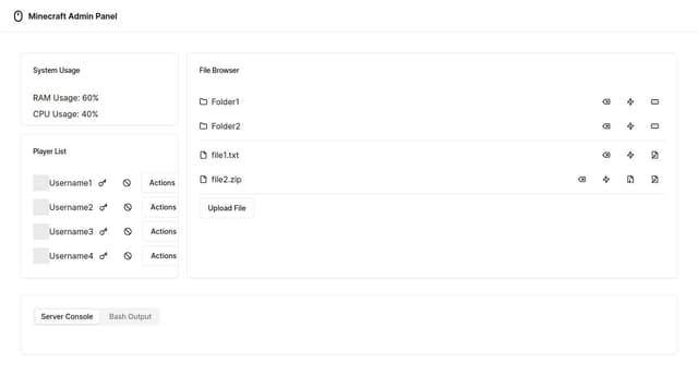 Thumbnail for prompt: They should be tabs and the input should be only one but update the placeholder text when clicking on either "Bash" or "Console" tab