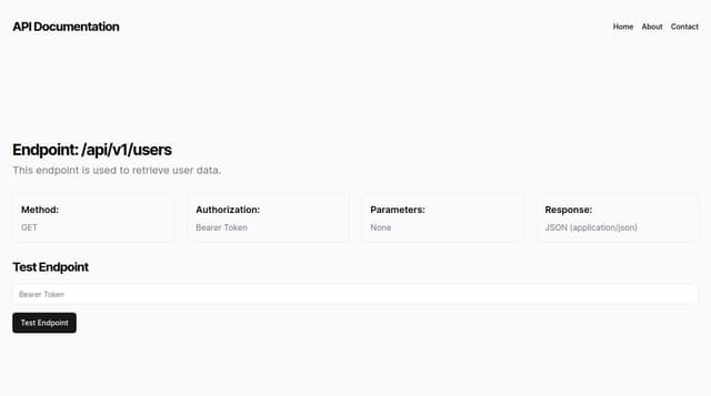 Thumbnail for prompt: create a api endpoint requirements, spec and actual api parameters and testing  page