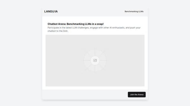Thumbnail for prompt: LANGU:IA is a Chatbot Arena: Benchmarking LLMs in a snap!