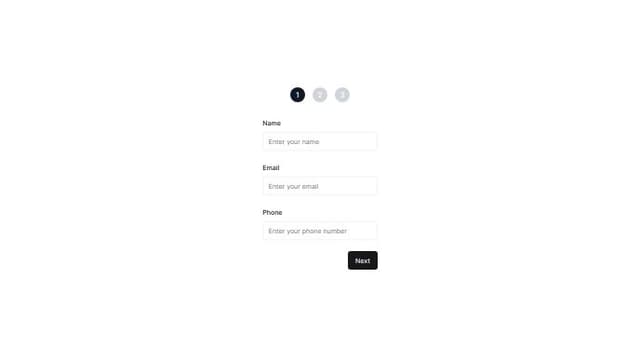 Thumbnail for prompt: multi-step form