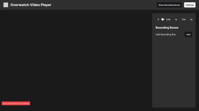 Thumbnail for prompt: Integrate a customizable video player into the Overwatch interface that supports basic playback controls (play, pause, seek, speed control) and allows users to overlay and adjust bounding boxes on video frames. The player should be able to handle video datasets with easy navigation and metadata display. The Overwatch UI should adapt to include sections for video controls and bounding box settings, ensuring a seamless and intuitive user experience.