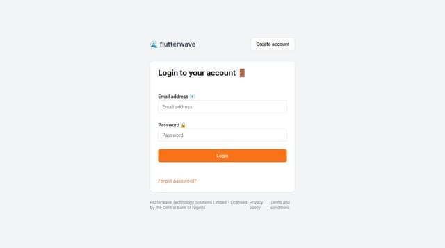 Thumbnail for prompt: https://app.flutterwave.com/login login page with emojis