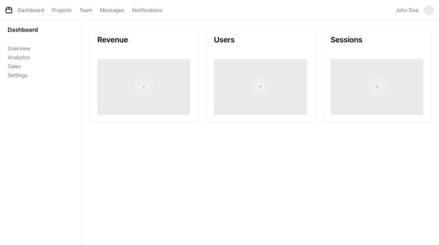 Thumbnail for prompt: a saas dashboard