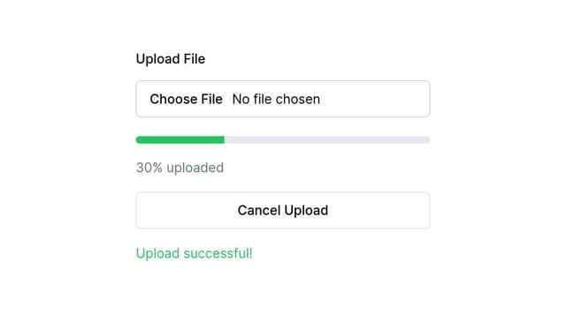 Thumbnail for prompt: a file uploading component