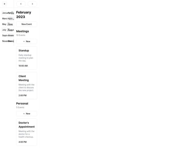 Thumbnail for prompt: Add proper spacing between date picker and day view