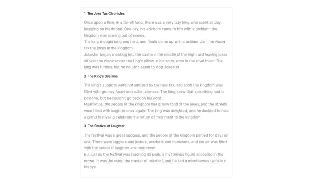 Thumbnail for prompt: Show example of what text selections would look like