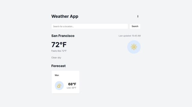 Thumbnail for prompt: wheater app