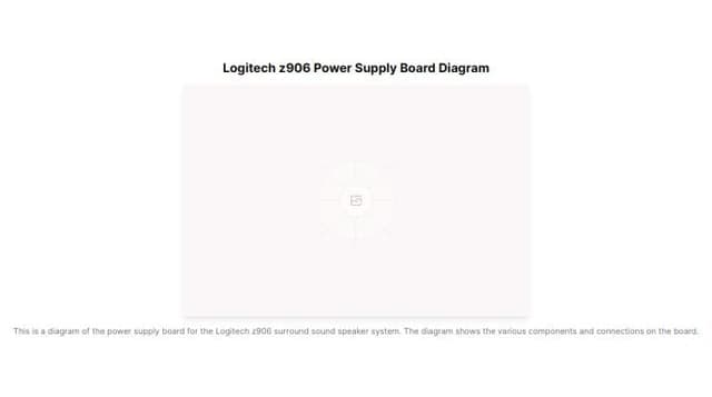 Thumbnail for prompt: Logitech z906 power supply board diagram 