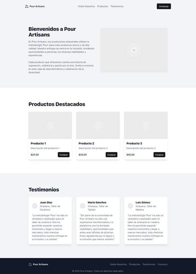 Thumbnail for prompt: Pagina inclusiva utilizando la metodologia pour sobre productores 