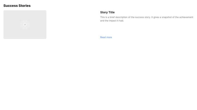 Thumbnail for prompt: A success story template