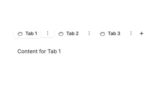 Thumbnail for prompt: move menu to right of name tab