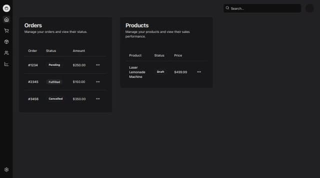 Thumbnail for prompt: I want the same dashboard-04 in shadcn blocks