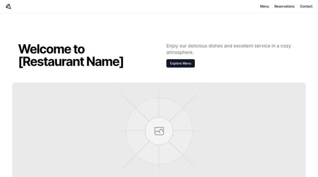 Thumbnail for prompt: Full Restaurant Landing Page with tailwind css 