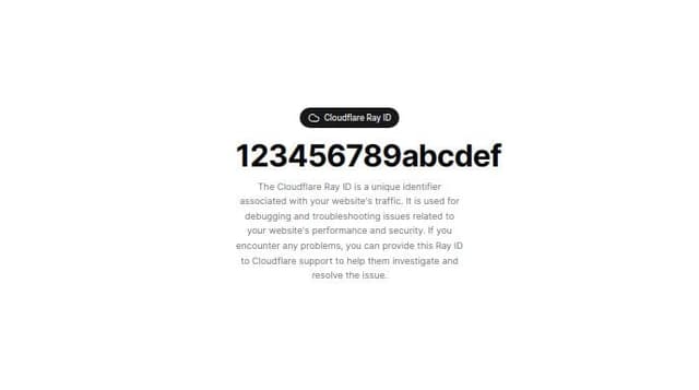 Thumbnail for prompt: Cloudflare ray id for WordPress 