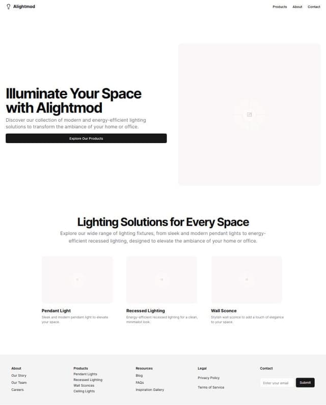 Thumbnail for prompt: https://alightmod.pro ...make this website