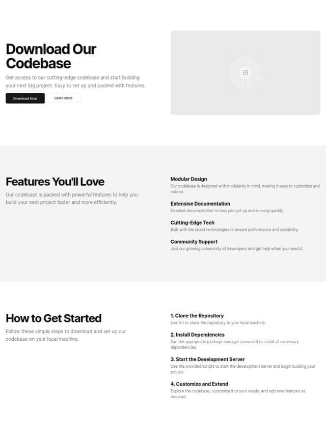 Thumbnail for prompt: download codebase page
