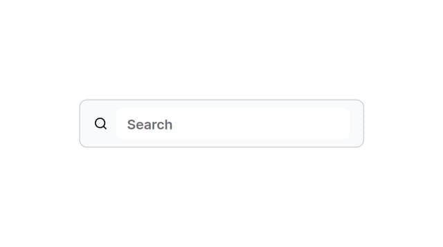 Thumbnail for prompt: Create a simple search bar using shadcn 