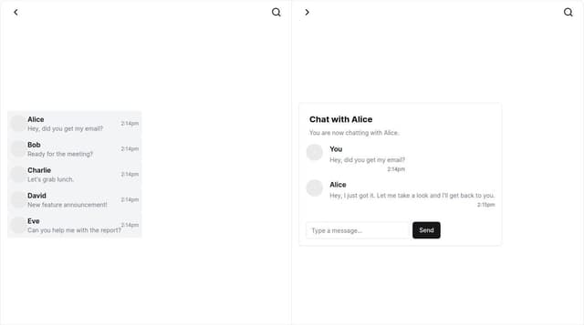 Thumbnail for prompt: A users conversation interface featuring a sidebar and a main content area. The window includes a header with a settings drawer and a share button. The sidebar contains navigation links and a user menu. The main content area displays user conversations, with each message clearly indicating the communication platform from which the message originated, such as SMS.