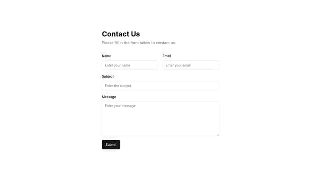 Thumbnail for prompt: contact form with php mailer