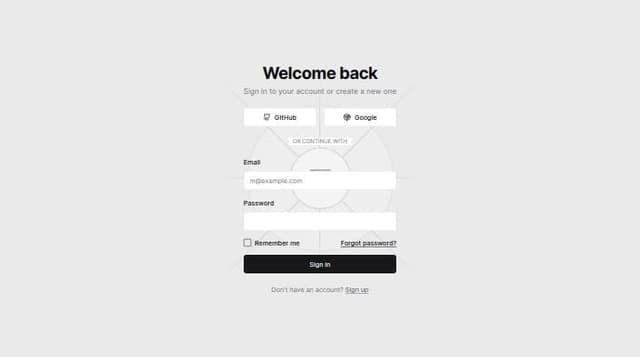 Thumbnail for prompt: login and sign up page with sso