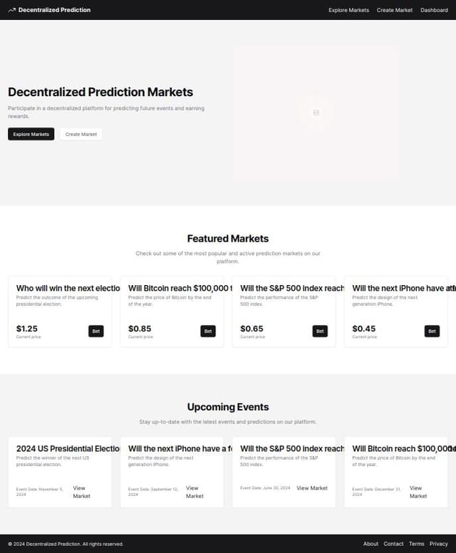 Thumbnail for prompt: clone this website for my project https://polymarket.com/