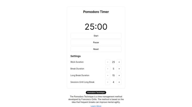 Thumbnail for prompt: beautiful, fantastic pomodoro timer