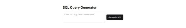 Thumbnail for prompt: Generame generador ai de texto a sql
