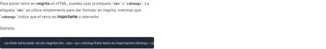 Thumbnail for prompt: Cómo poner negrita en el texto en html
