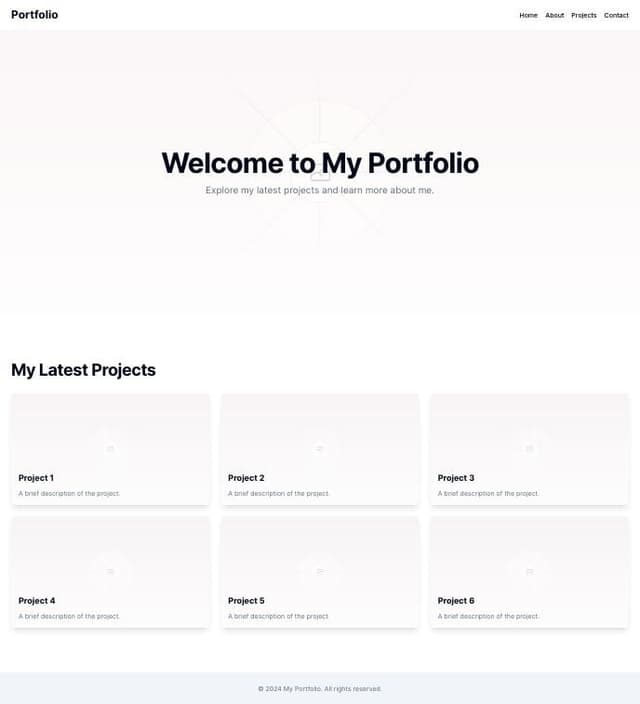 Thumbnail for prompt: make script react for page responsive portfolio with animation gsap