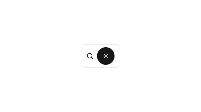 Thumbnail for prompt: expanding search bar when clicked on search icon