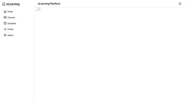 Thumbnail for prompt: Create a ui design Of elearning platform with login,signup,register,admin pages where admin can update , add , or edit , courses and view all the details of students 