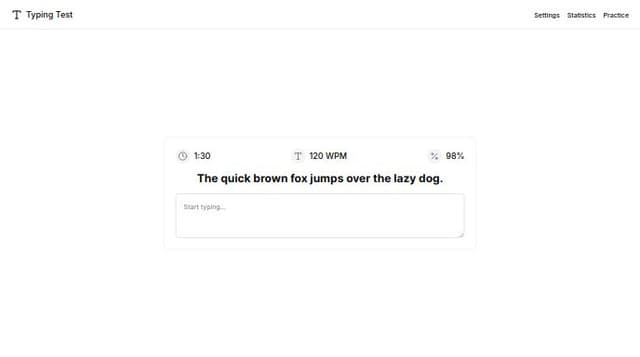Thumbnail for prompt: 
create a https://monkeytype.com/ user interface and replicate as much as possible